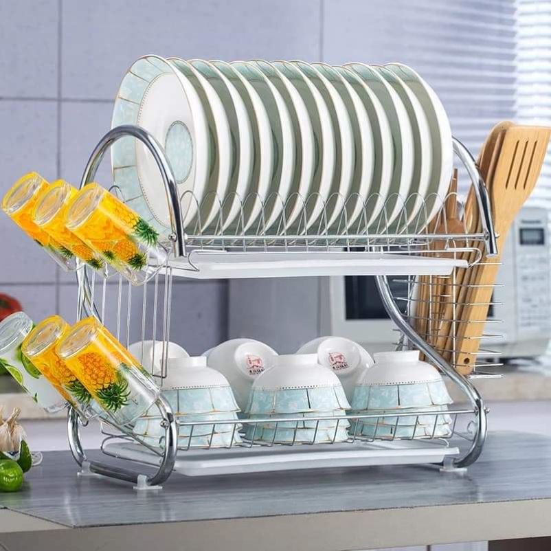 Best Price For Quality Nunix Strong Stainless Steel 2 Tier Dish Rack