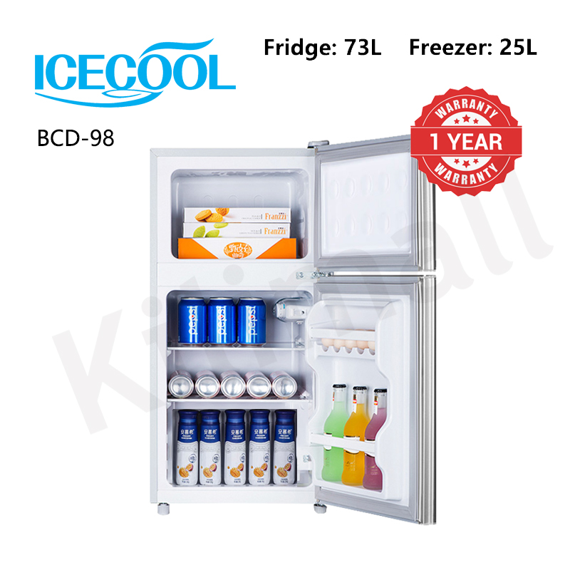 Exclusive Discounts For ICECOOL 98L Double Doors Fridge Freezer Energy