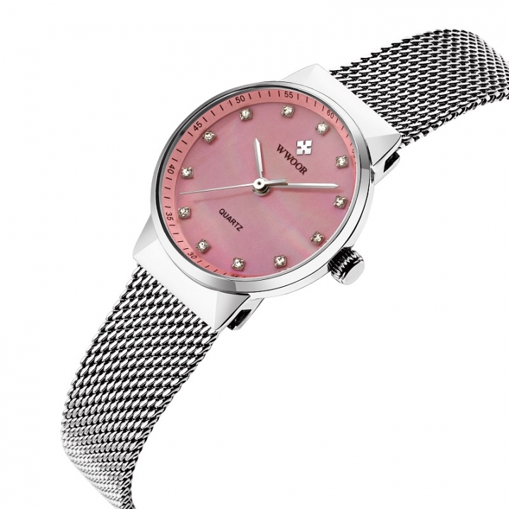 luxury waterproof creative clock ladies stainless steel watch