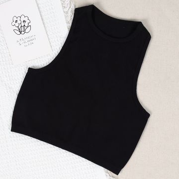 Chrleisure Sports Tank Top Women Seamless Streetwear Rib Knit Fitness