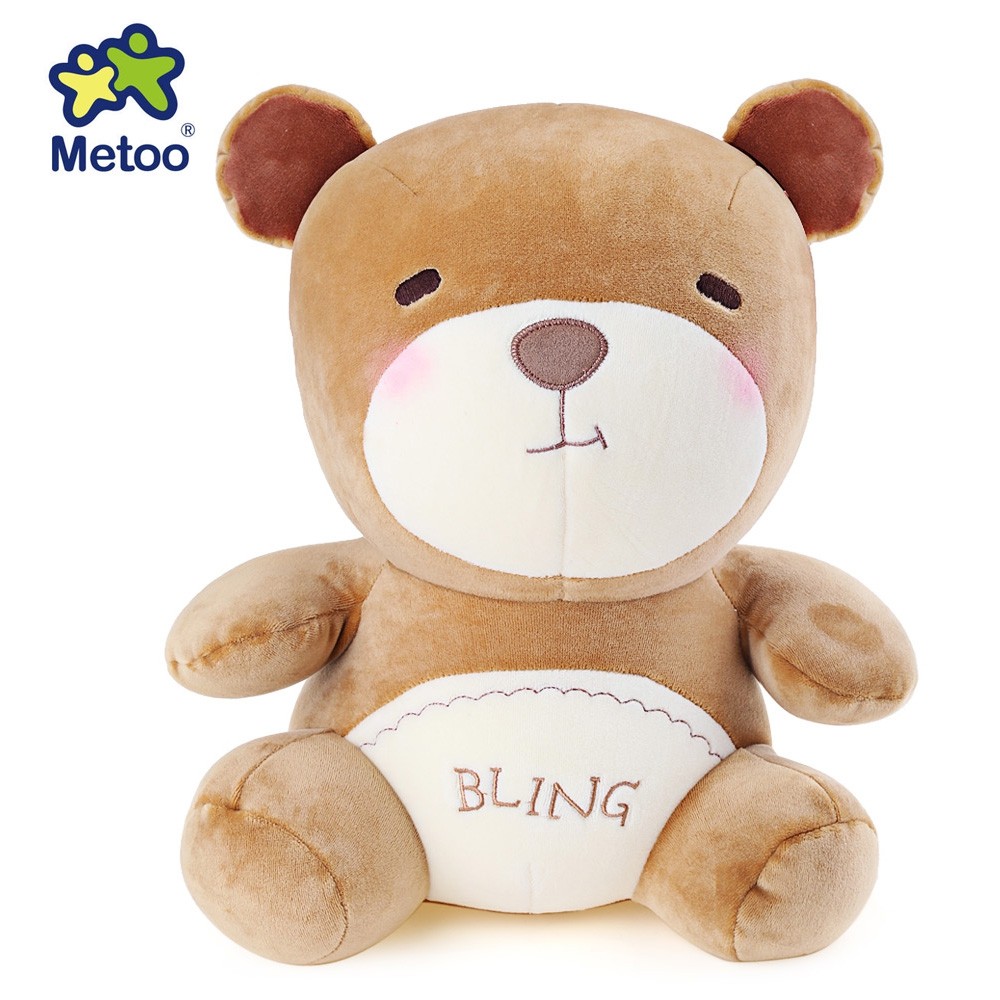 metoo animal plush doll toy birthday christmas gif brown