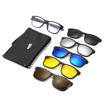 Magnet Sunglasses Clip Mirrored Clip On Sunglasses Clip On Glasses Men