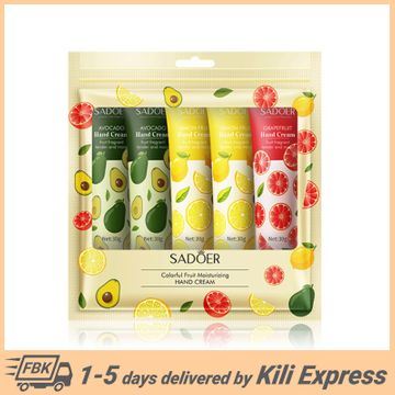 Sadoer Pcs Set Fruit Moisturizing Hand Cream Nourish Hand Care Hand