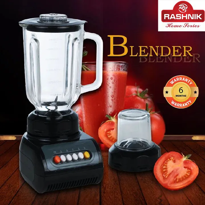 RASHNIK RN-999 1.5L 2 IN 1 Blender Juicer Household Appliances