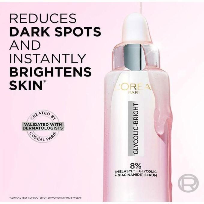 L'Oréal Paris Glycomplete Day Kit, Glycolic Bright Cleanser 100ml+ Day Cream 50ml +Serum 30ml