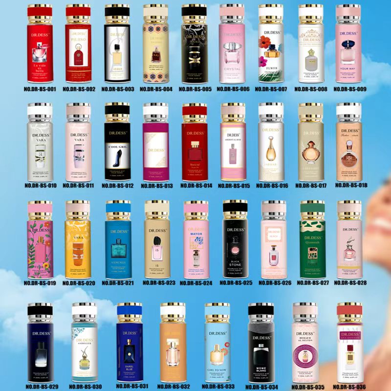 DR.DESS RAOHBA Body Mist Spray sweet and warm Scent dominated by vanilla, oud, and sugar Long lasting fragrance