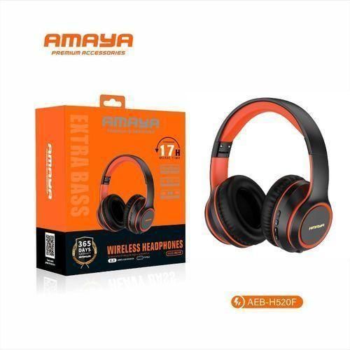 Amaya AEB-H520F ENC Wireless Headphones, Bluetooth Over-Ear Headset, Pure Bass Sound, Foldable Design, Touch Controls, Long Battery Life Headphones Kenya