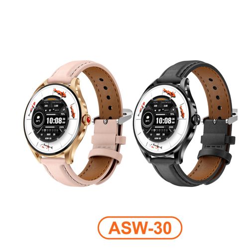 Amaya Lumea ASW-30 Smart Watch AMOLED Display Bluetooth Calling Fitness Tracker Heart Rate Monitor Waterproof Smartwatch Long Battery Life Android & iPhone Compatible Stylish Wearable