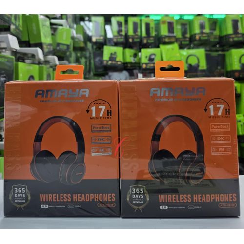 Amaya AEB-H520F ENC Wireless Headphones, Bluetooth Over-Ear Headset, Pure Bass Sound, Foldable Design, Touch Controls, Long Battery Life Headphones Kenya