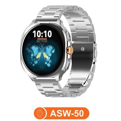 Amaya Watch Lite ASW-50 Smart Watch AMOLED Display Bluetooth Calling Heart Rate Monitor Fitness Tracker Waterproof Long Battery Life Compatible With Android & iPhone