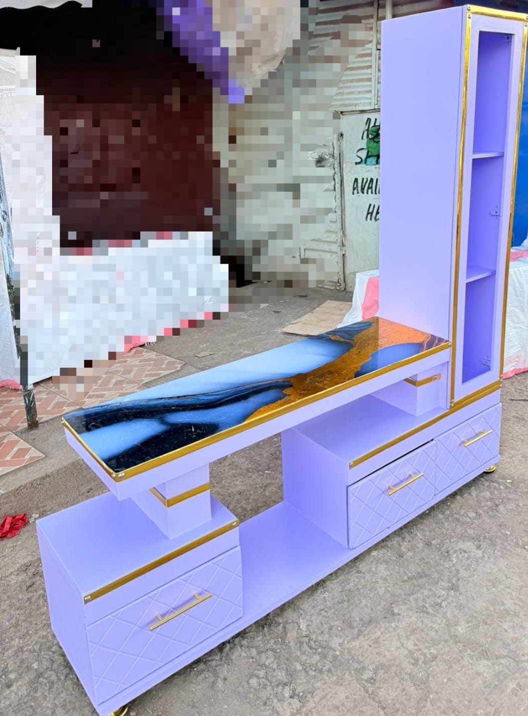 🔥✨ EXECUTIVE EXTENDED TV STAND — MARBLE COATING WITH SHELF CABINET ✨🔥
Upgrade your entertainment space with this modern executive TV stand, designed to bring luxury, organization, and functionality