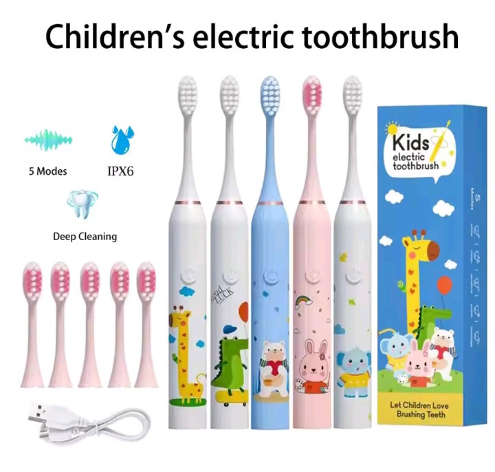 🔥🔥 Kids Electric Toothbrush – Smart Dental Care for Children 🦷✨
Make brushing fun and effective for your little ones! The Kids Electric Toothbrush is specially designed to keep children’s teeth cle