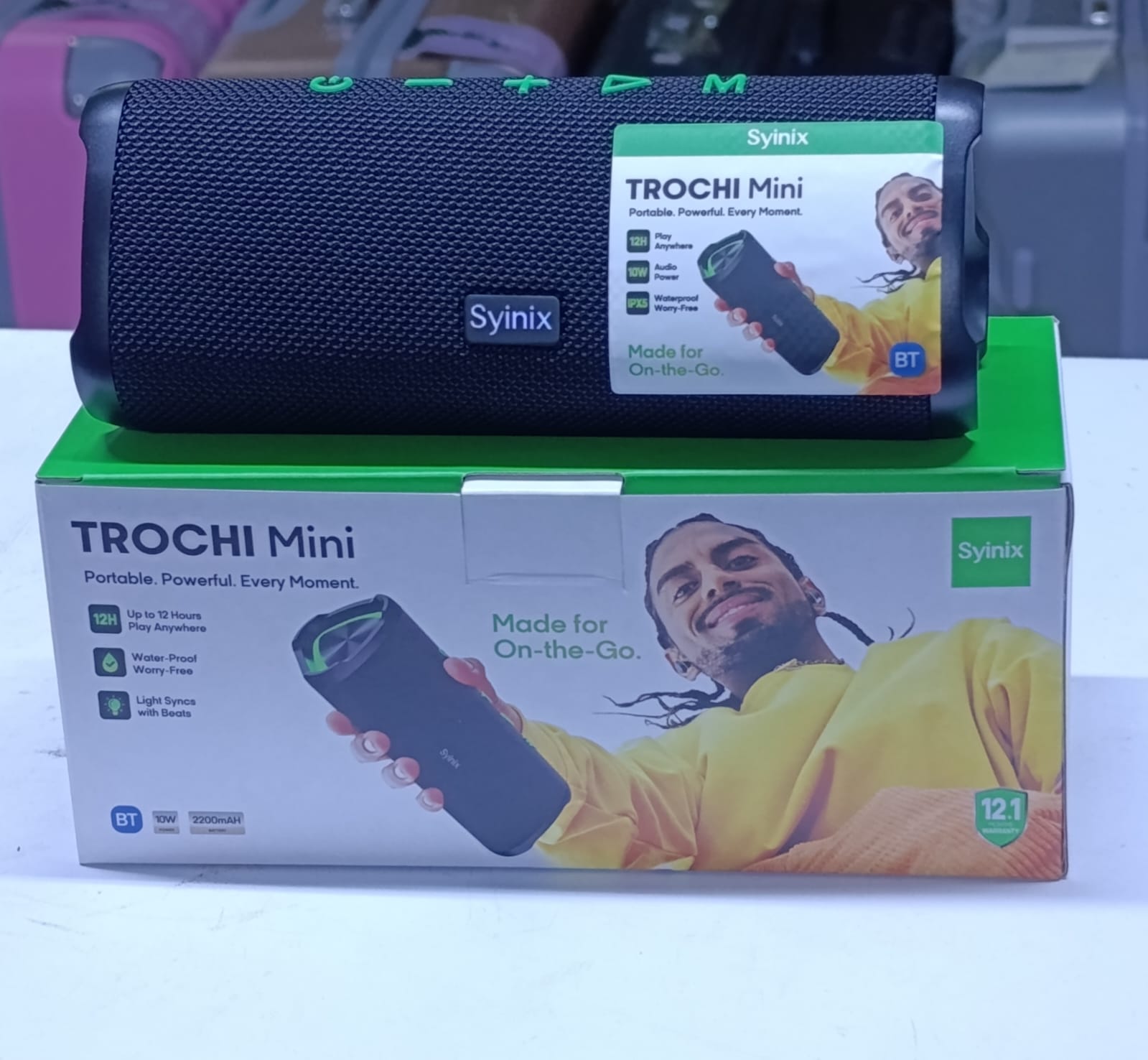 🎶✨ SYINIX TROCHI MINI BLUETOOTH SPEAKER ✨🎶
💡 12 HOURS PLAYTIME + BEAT SYNC LIGHTS! 💡

Turn up the vibe anywhere you go with this compact yet powerful mini speaker—designed for long-lasting music.