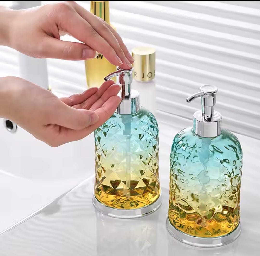 Acyric Colored Handwash Dispenser Round 500ml Wall-Mountable Bathroom Kitchen Liquid Soap Holder Durable Stylish Hygienic Easy Refill‼️‼️Keep your bathroom or kitchen tidy and hygienic with this 500ml