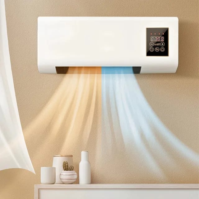 ON STOCK‼️‼️🎉Mini Wall Mounted 1800w Electric Heating And Air Conditioner With Remote - Portable Air Conditioners For Bedroom Living Room Office - Compact Design (L55*W24*H12cm)‼️offers versatility b