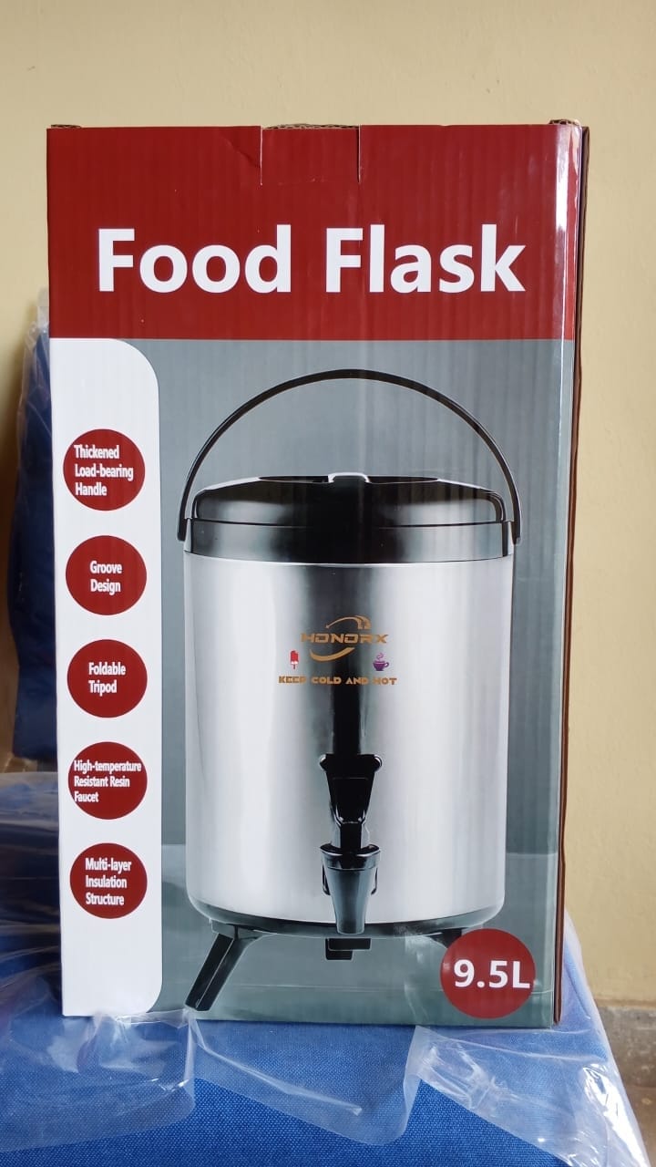 Premium 9.5L Food Flask T-Urn – Keep It Hot, Fresh & Ready to Serve! ✨Serve meals in style while maintaining perfect temperature with these high-capacity insulated food flask t-urns—ideal for home,