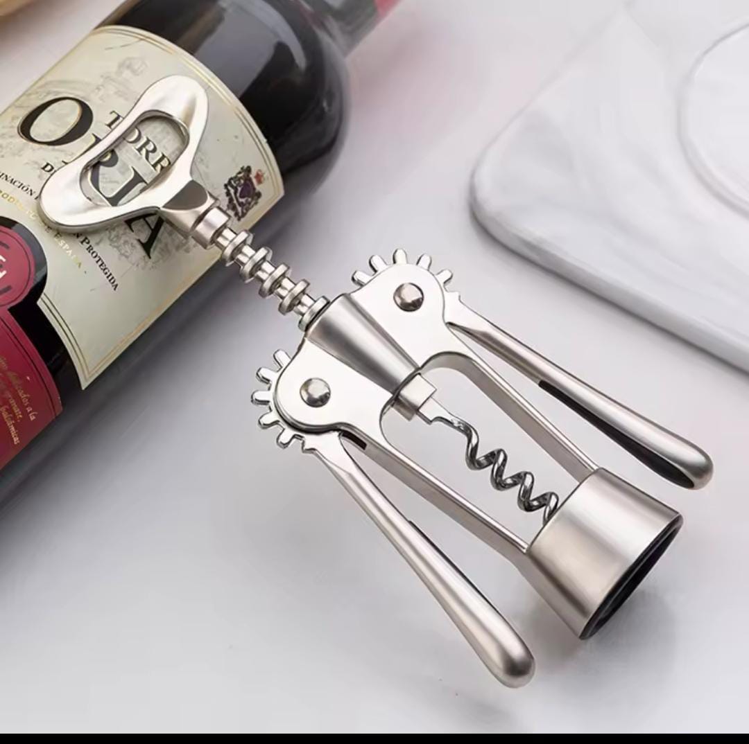 RESTOCKED🎉Heavy Duty Stainless Steel Wine Opener Corkscrew Bottle Opener Durable Lever Design for Easy Wine Opening Bar Kitchen Tool Ergonomic Handle Professional Use‼️Crafted from durable stainless