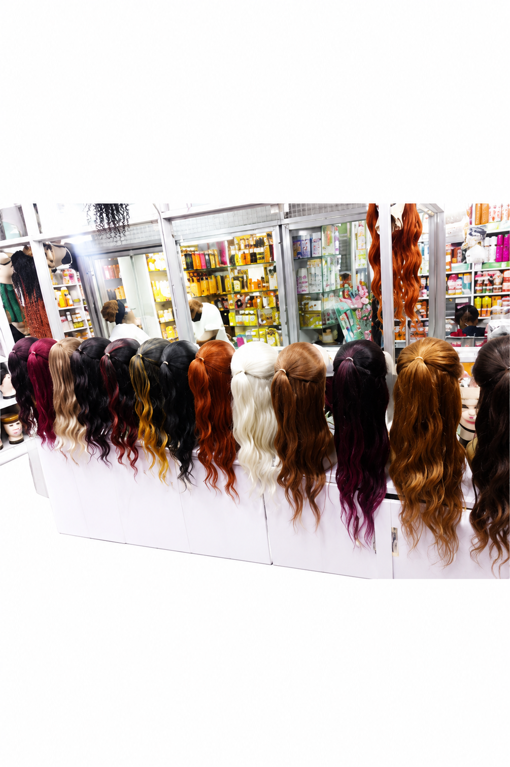 Semi human high heat fiber 24" Body Wave Lace Front Wig - 13x4 Frontal, Synthetic, Curly on Low Heat
