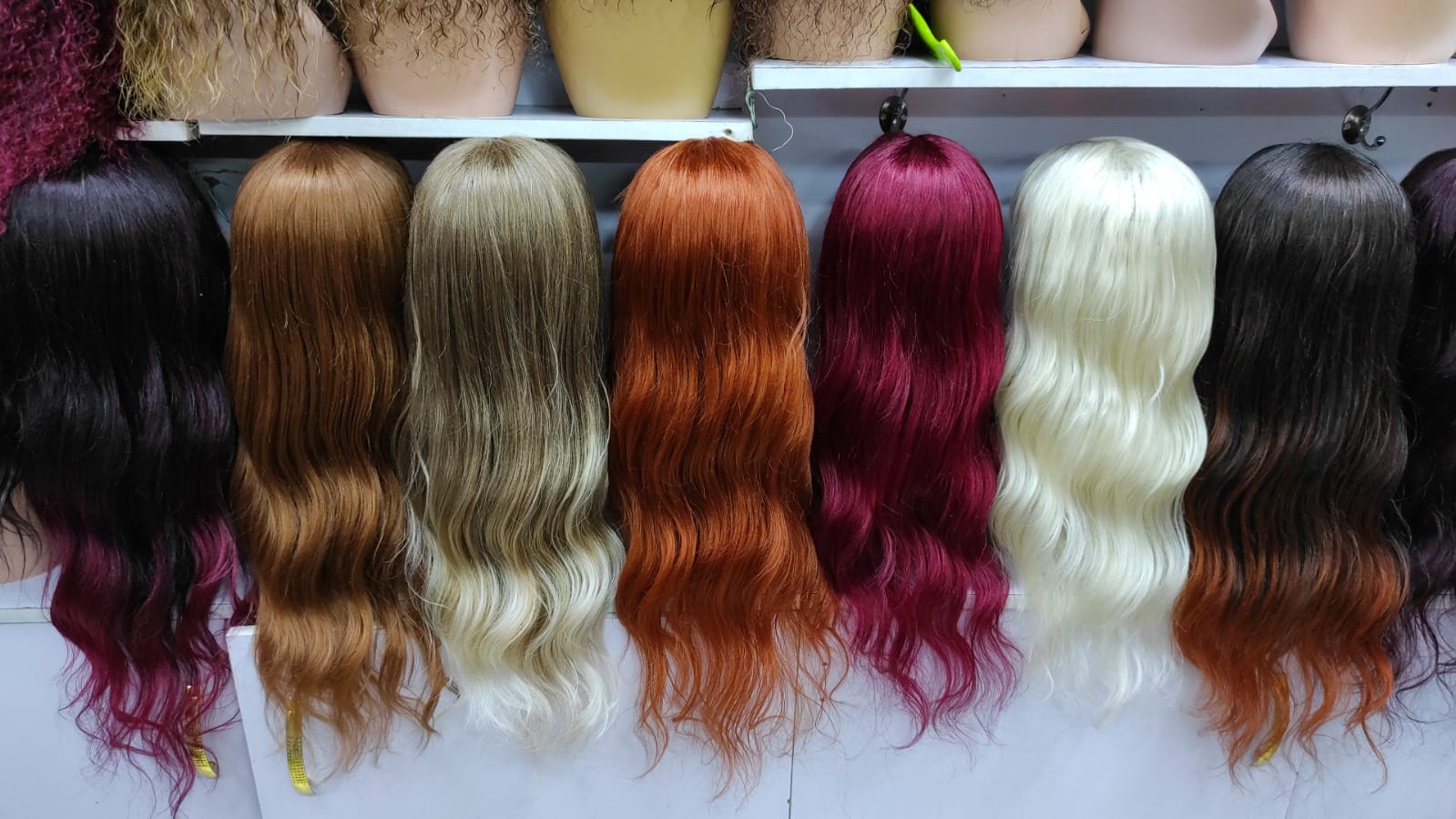 Semi human high heat fiber 24" Body Wave Lace Front Wig - 13x4 Frontal, Synthetic, Curly on Low Heat
