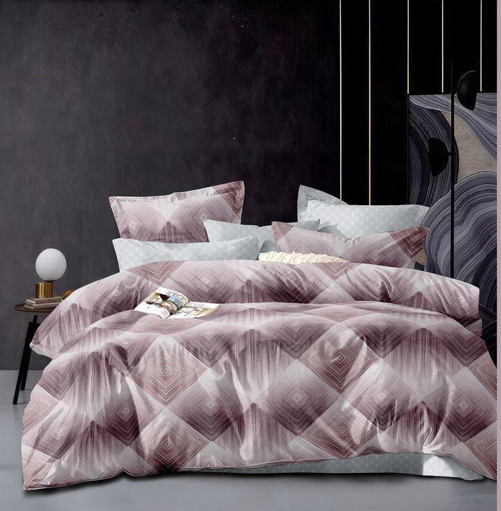 🌺 Binded duvet, one bedsheet and two pillowcase: Size 5 x 6 🌺