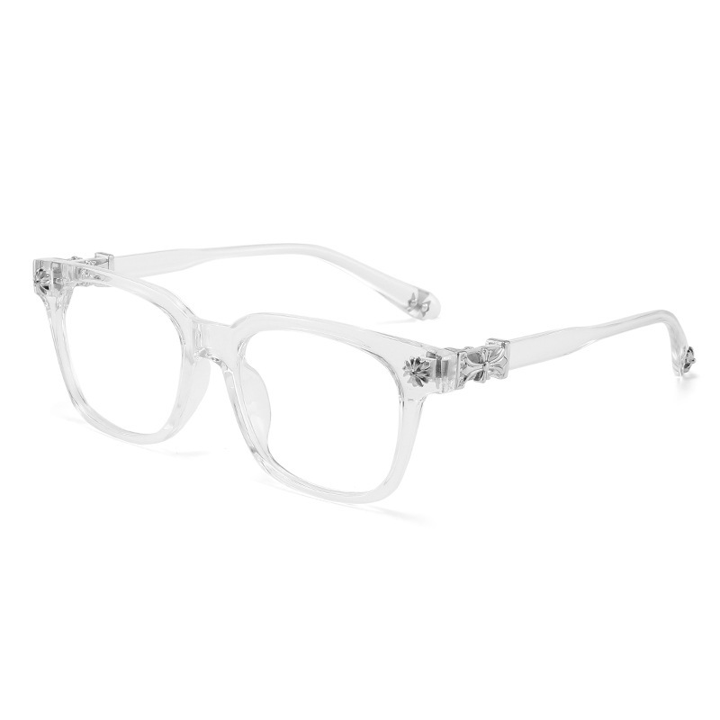 Trendy Chrome Glasses Fashion Eyewear Frame Glasses Hip Hop Glasses For Gift