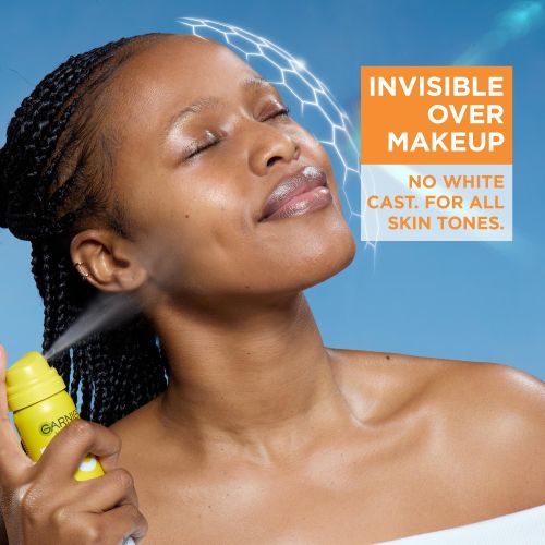 Garnier Super UV Invisible Air Mist Sunscreen SPF 50, with Vitamin C to Correct UV Induced Dark Marks and SPF 50, UVA+ UVB to Protect from Sun Damage, 75 ml