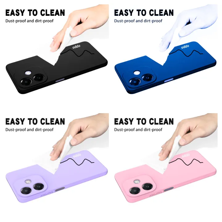 [SUPER DEALS!!!] OPPO A3x 4G/5G / Oppo A3 5G Original Liquid Silicone Phone Case/Cover available in Black, Blue, Light Purple (Lilac) & Pink