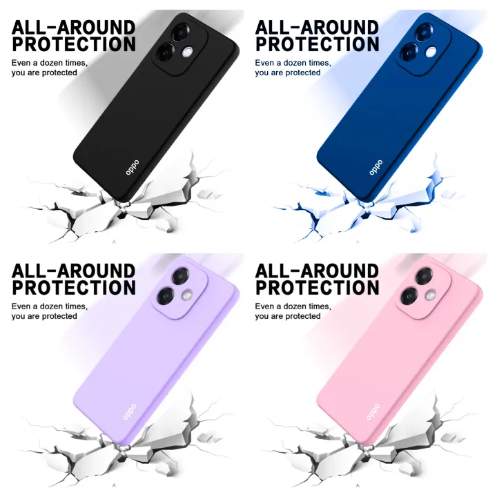 [SUPER DEALS!!!] OPPO A3x 4G/5G / Oppo A3 5G Original Liquid Silicone Phone Case/Cover available in Black, Blue, Light Purple (Lilac) & Pink