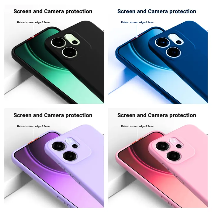 [SUPER DEALS!!!] OPPO A3x 4G/5G / Oppo A3 5G Original Liquid Silicone Phone Case/Cover available in Black, Blue, Light Purple (Lilac) & Pink