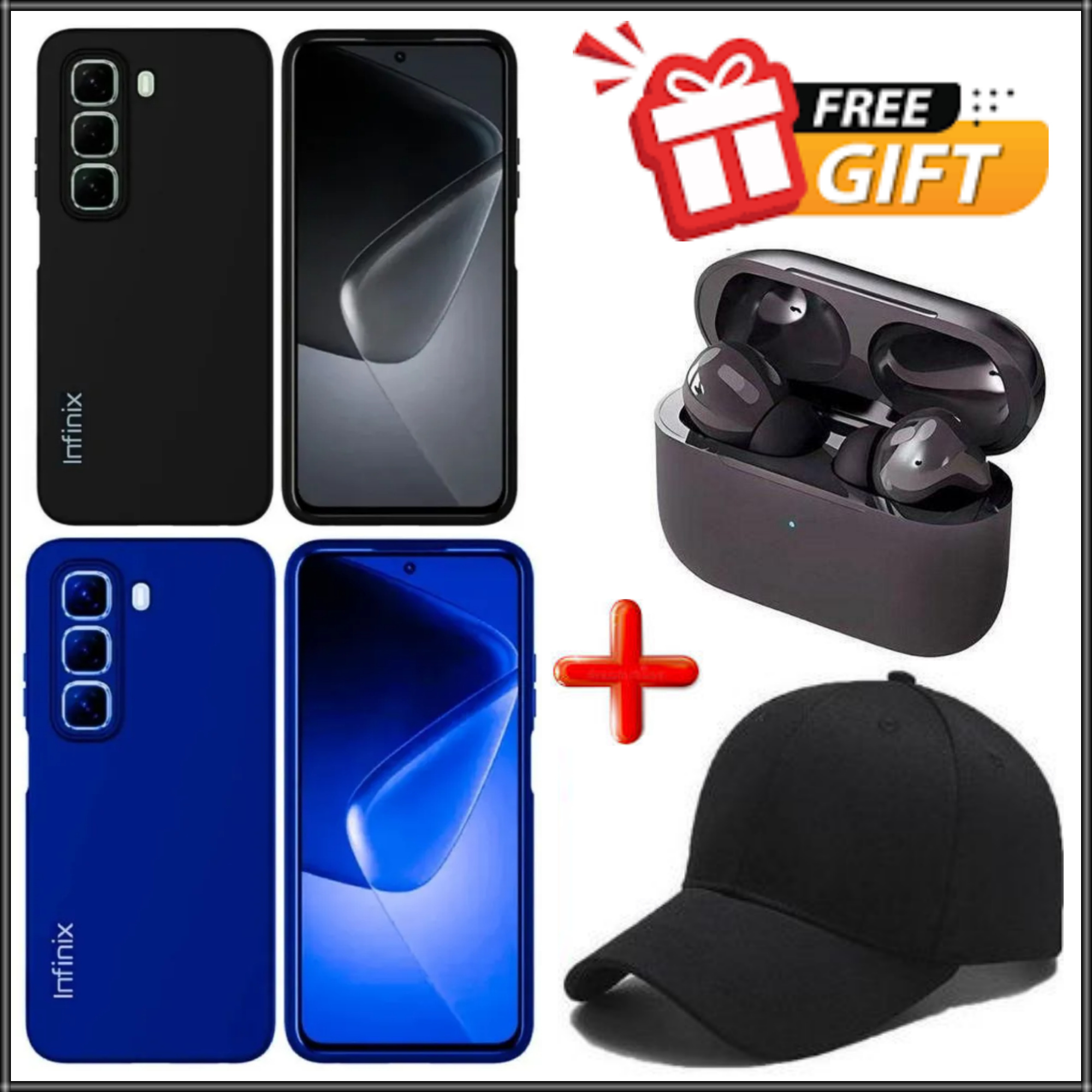 [SUPER DEALS!!!] Infinix Hot 50 Pro+(Plus)/Hot 60 5G/Hot 60i 4G/Hot 60 Pro/Hot 60 Pro + Original Liquid Silicone Phone Case/Cover + Free Unisex Baseball Cap + Free Pro3 Earbuds