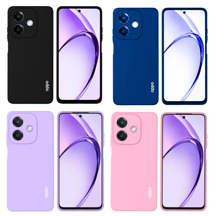 [SUPER DEALS!!!] OPPO A3x 4G/5G / Oppo A3 5G Original Liquid Silicone Phone Case/Cover available in Black, Blue, Light Purple (Lilac) & Pink