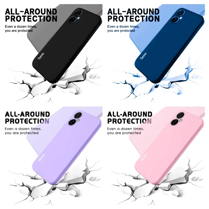 [SUPER DEALS!!!] Tecno Camon 19 / Camon 19 Pro Original liquid Silicone phone Case/Cover available in Black, Blue, Light Purple (Lilac) & Pink