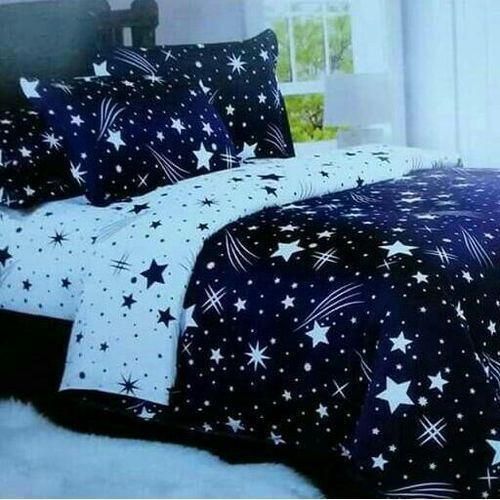 Multicolor Duvet Blanket, Sheet, 2 Pillow Cases - Blue