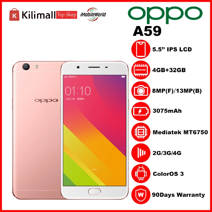 Refurbished OPPO A59/F1S 4GB RAM 32GB ROM 5.5inch " 3080 mAh Dual SIM 12MP+8MP Android Smartphones/ Mobile Phones