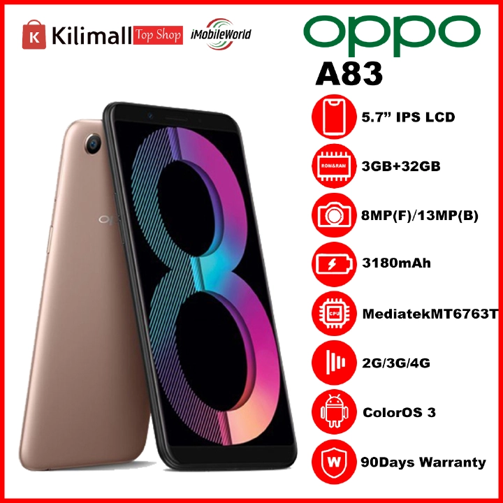 Refurbished OPPO A83 3GB RAM 32GB ROM 5.7inch 3200mAh Dual SIM 8MP+13MP  Android Smartphones/Mobile Phones