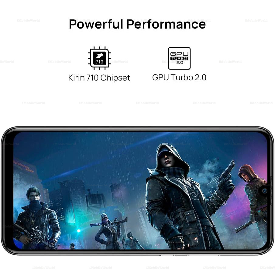 【New Arrival】Refurbished Phone HUAWEI P smart+ 2019  4G+128G 5.65 inches 8MP/16MP 3400mAh Black&Blue with Google Play