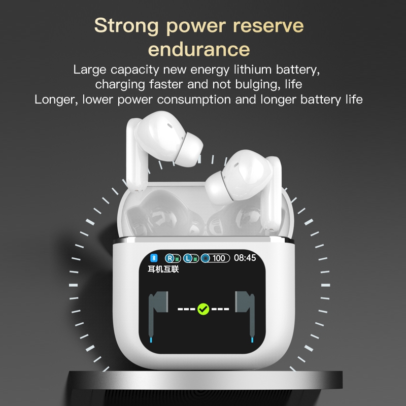 KTech SE-60 Touch Screen Wireless Earbuds Long Endurance with High Fidelity Sound ANC/ENC Noise Cancelling, BT 5.4, & Integrated Touch Control Case, redefines the wireless audio experience