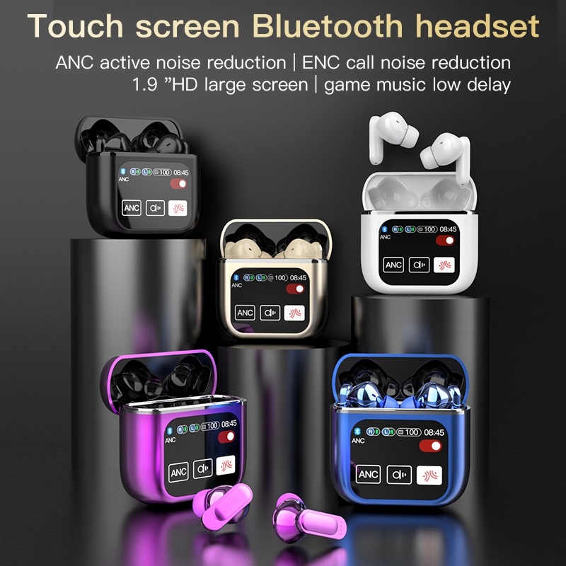 KTech SE-60 Touch Screen Wireless Earbuds Long Endurance with High Fidelity Sound ANC/ENC Noise Cancelling, BT 5.4, & Integrated Touch Control Case, redefines the wireless audio experience