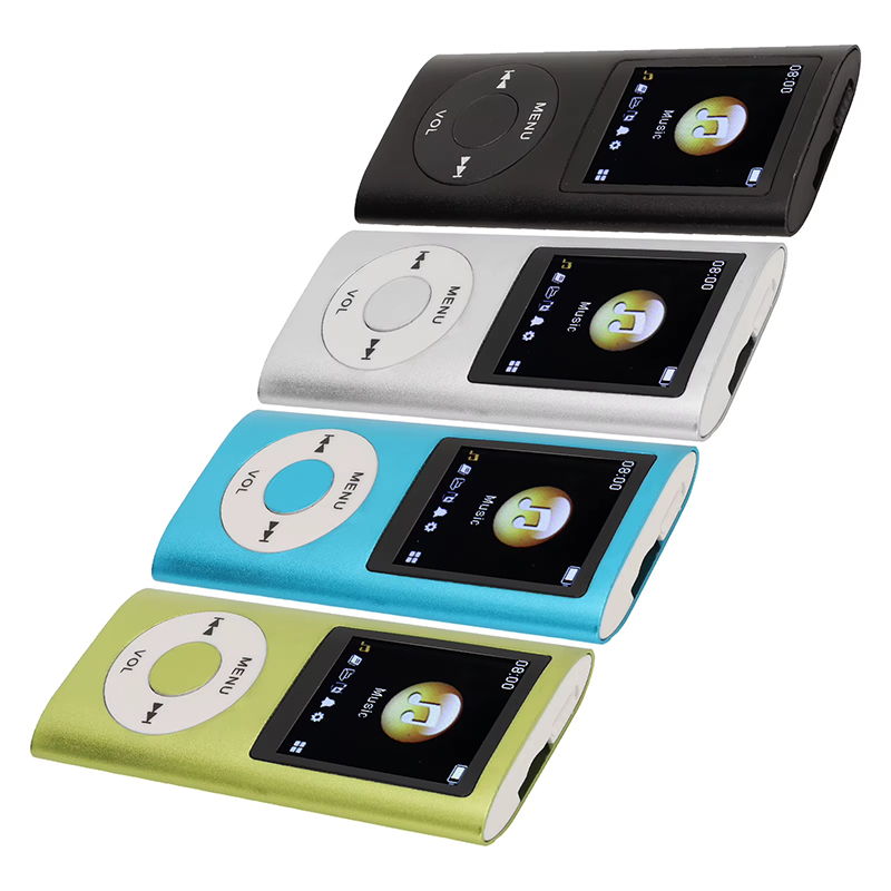 Classic 4th Gen MP3 MP4 Player 1.8 Inch HD Display Portable Music Video Player E-Book Student Walkman Includes a 16GB Memory Card — Large Capacity