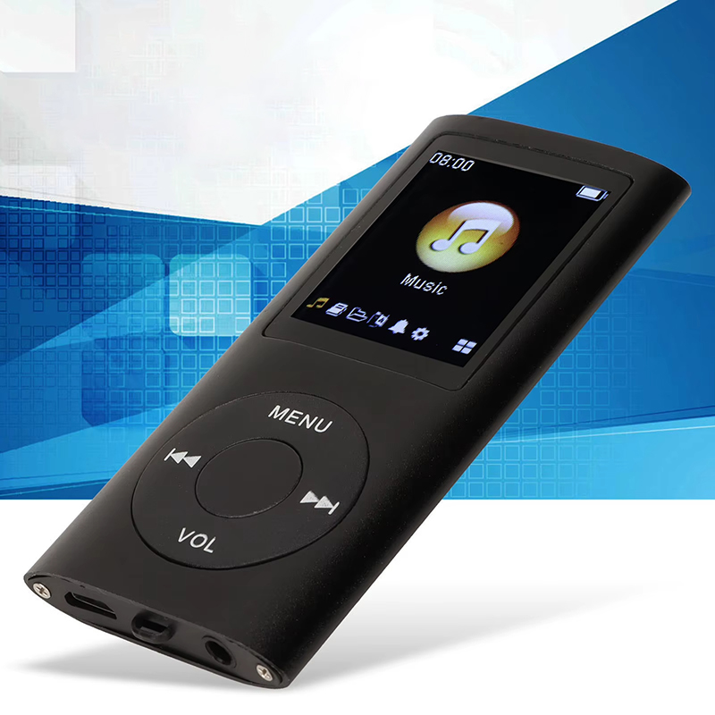 Classic 4th Gen MP3 MP4 Player 1.8 Inch HD Display Portable Music Video Player E-Book Student Walkman Includes a 16GB Memory Card — Large Capacity