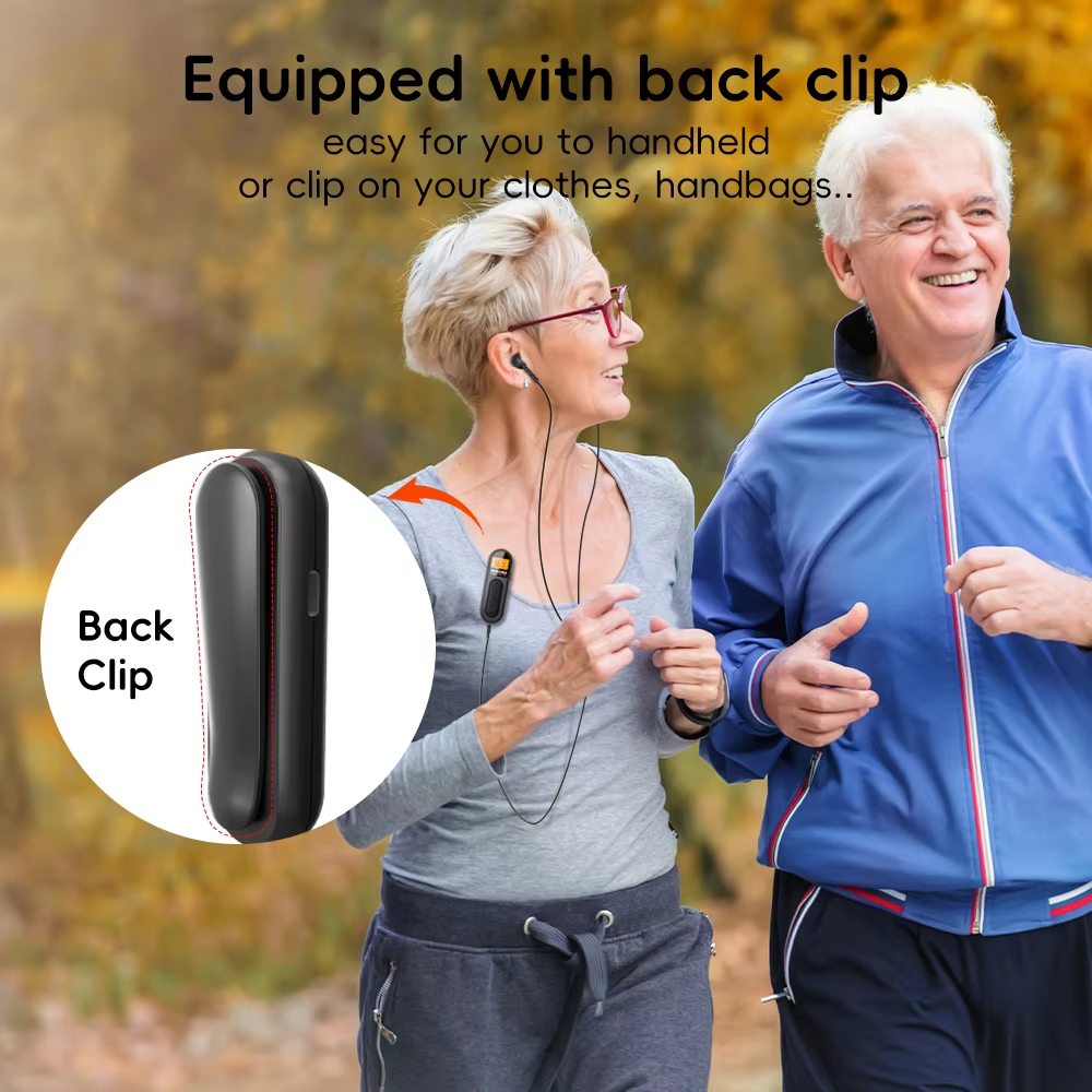 FM Portable Radio, Rechargeable Pocket Radio with Best Reception Digital Tuning, LCD Screen,Belt Clip, Stereo Sound Earphone Jac for Meetings, Tours- Comes with Earphones