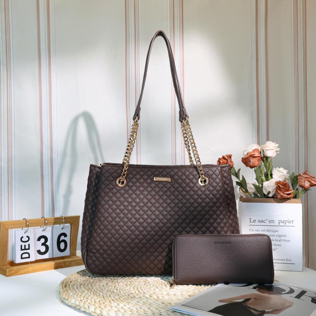 HIGH QUALITY LADIES HANDBAGS,  FASHION BAGS 2 IN 1. SHOULDERS BAGS AVAILABLE IN DIFFERENT COLOURS.