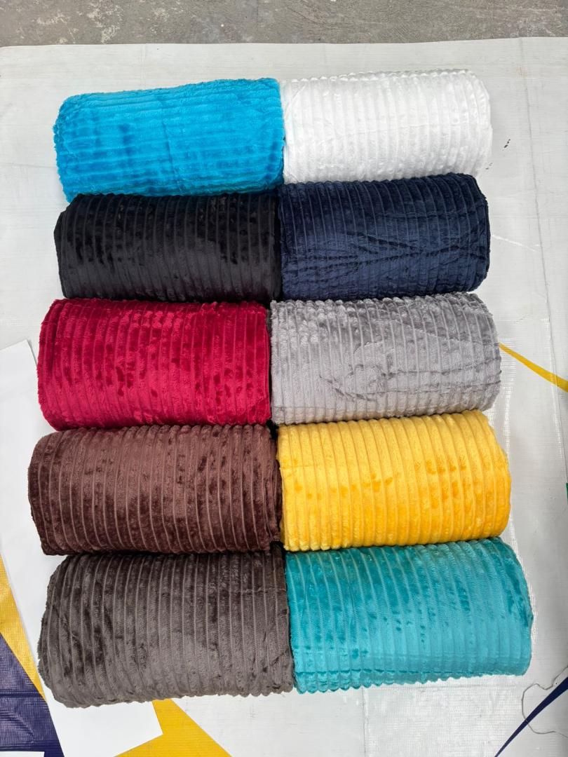 SHERMAN PLAIN THROW BLANKETS.  MATERIAL- VELVET. CAN BE USED IN THE SITTING ROOM, BEDROOM, IN THE CAR AND EVEN OUTDOOR . THEY ARE BIG ENOUGH TO CUDDLE ATLEAST 2 PEOPLE. AVAILABLE IN 4/5,5/6,6/6    OS