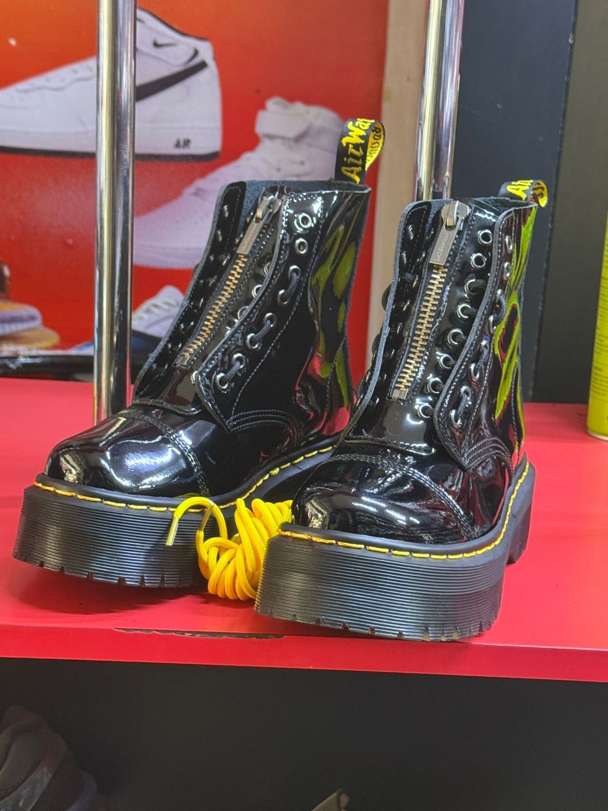 🔥 Quality Dr. Martens Vegan Sinclair Platform Oxford Boots Shoes – Black Chunky Sole Lace-Up Casual Shoes | Trendy Gothic Streetwear Platform Loafers | Comfortable Thick Sole Fashion Sneakers for Wom