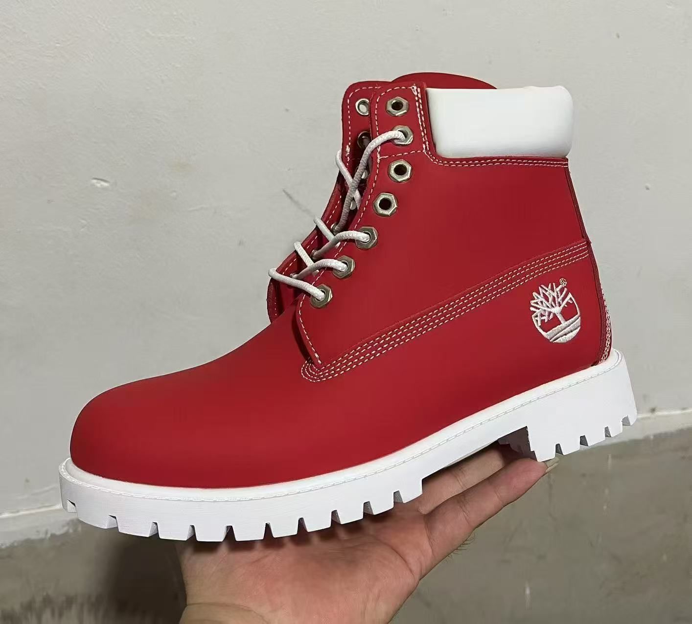 Durable and Stylish Brown,Red, Blue, white  Boots for Unisex- Waterproof, Slip-Resistant, and Comfortable Footwear for Casual Outfits and Outdoor Activities - High-Quality Leather Work Boots