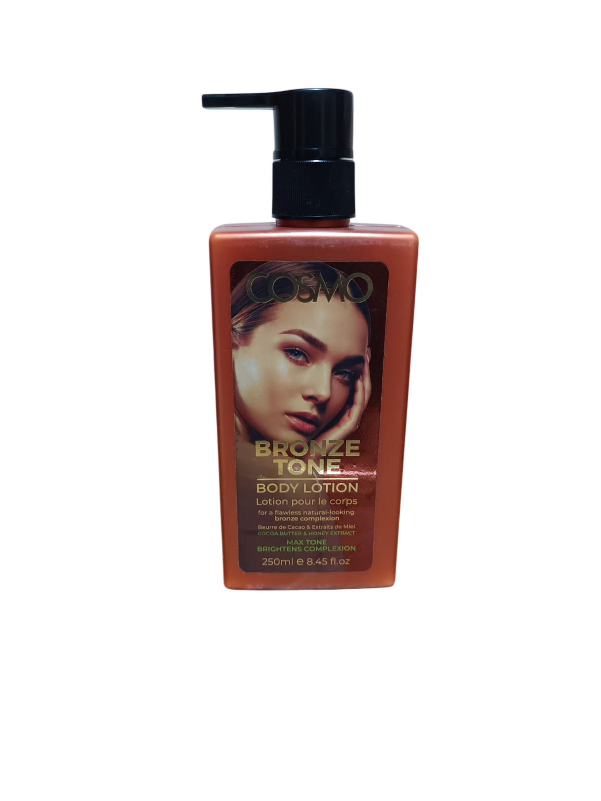 Cosmo BRONZE TONE Cocoa Butter & Honey Body Lotion.