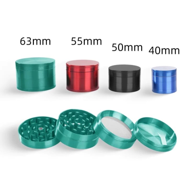 10PCS 4 Layer Wholesale Metal Herb Grinders. Dry herbs and Spice Crusher