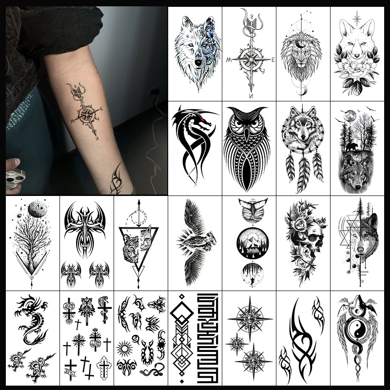 100pcs Wholesale random mix temporary tattoos. Waterproof, Skin-Safe, High-Impact Designs. Elegant, Waterproof Body Art
