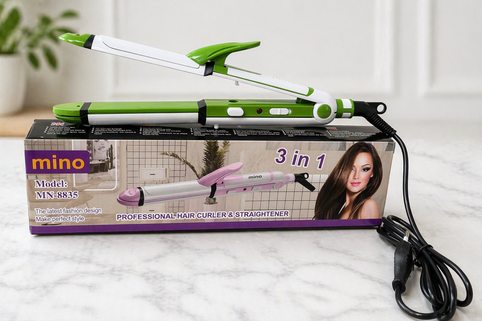 🔥Ultimate Mino 3 in 1 High Performance Hair Straightener | Curl. Straighten. Style. | Fast Heat, Smooth Finish, Long-Lasting Curls