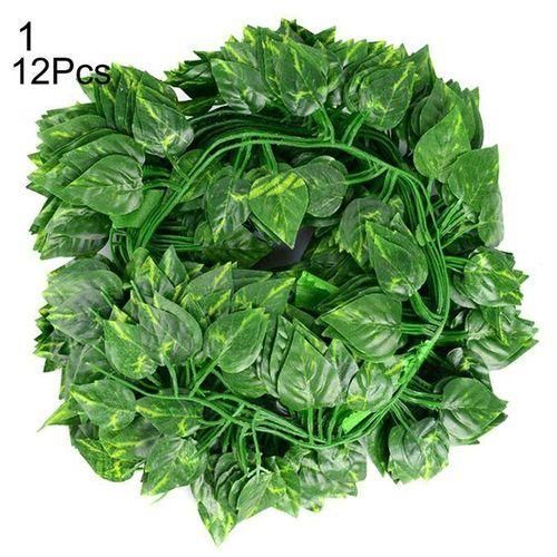 12Pcs Artificial Wall Hanging Leaf Vines Fake Plant